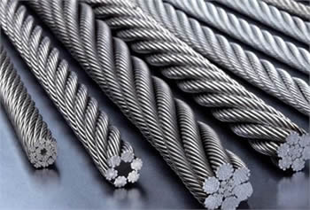 Some steel wire ropes with fiber core or independent wire rope core.